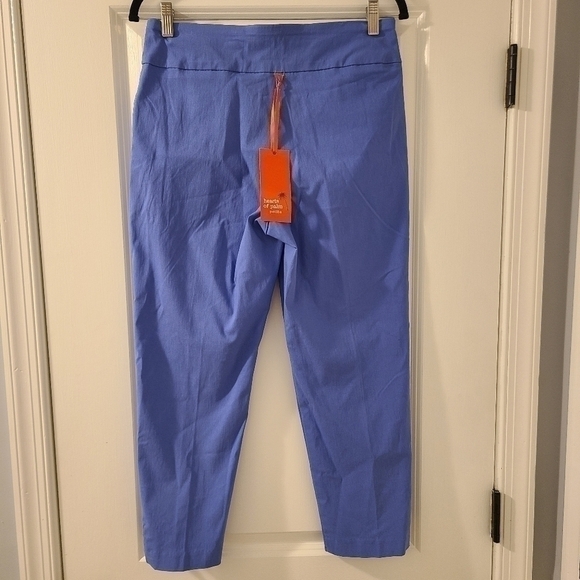 Hearts of Palm Women's Lilac You A lot Petite Blue Pants Elastic Waist Size 10 - Picture 2 of 11